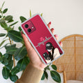 Stylish Girl With Cap Customize Anti Yellow Case For Motorola G84 5G
