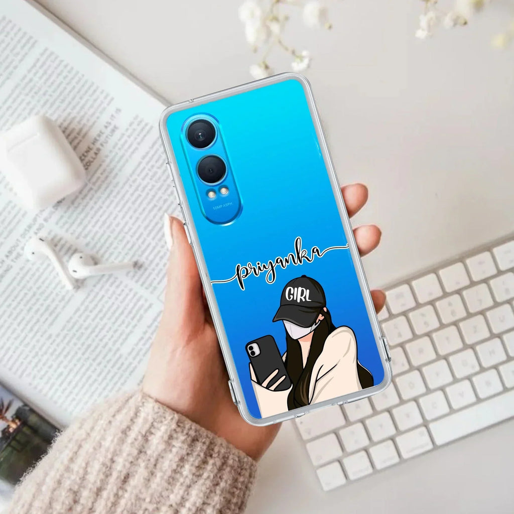 Stylish Girl With Cap Customize Transparent Silicon Case For OnePlus - ShopOnCliQ