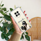 Stylish Girl With Cap Customize Anti Yellow Case For Oppo F31 Pro Plus 5G