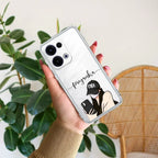 Stylish Girl With Cap Customize Anti Yellow Case For Oppo Reno 13 5G