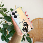 Stylish Girl With Cap Customize Anti Yellow Case For Oppo Reno 8 Pro 5G