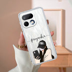 Stylish Girl With Cap Customize Anti Yelllow Case For Realme 16 Pro 5G