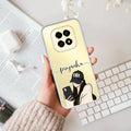Stylish Girl With Cap Customize Anti Yelllow Case For Realme C63 5G