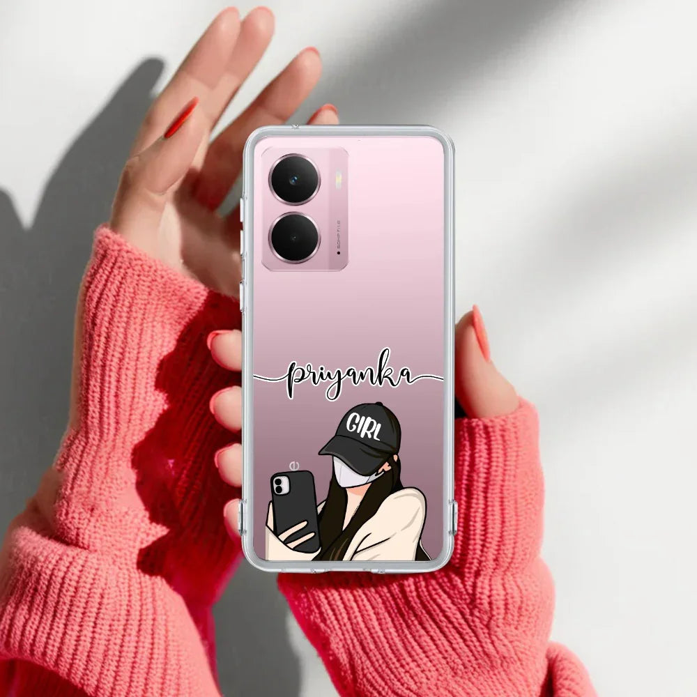 Stylish Girl With Cap Customize Transparent Silicon Case For Realme/Narzo - ShopOnCliQ