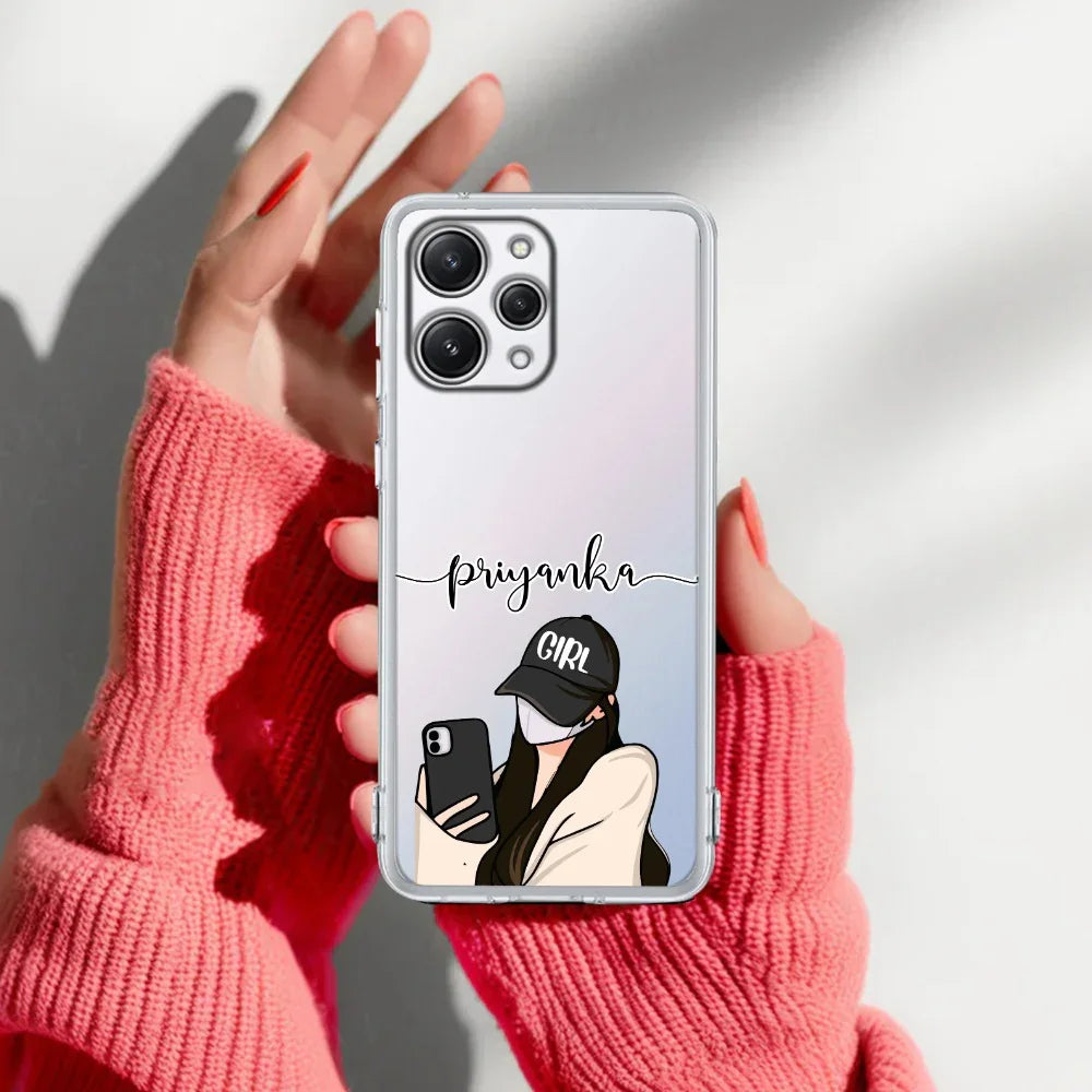 Stylish Girl With Cap Customize Transparent Silicon Case For Redmi/Xiaomi - ShopOnCliQ
