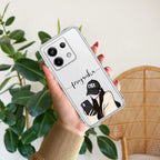 Stylish Girl With Cap Customize Transparent Silicon Case For Redmi 13C 4G