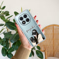 Stylish Girl With Cap Customize Transparent Silicon Case For Redmi Note 14 Pro Plus 5G