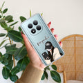 Stylish Girl With Cap Customize Transparent Silicon Case For Redmi Note 15 Pro 5G