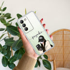 Stylish Girl With Cap Customize Anti Yellow Case For Vivo T3 5G
