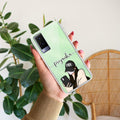Stylish Girl With Cap Customize Transparent Silicon Case For Vivo V21e 5G