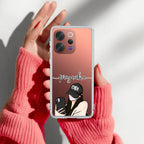 Stylish Girl With Cap Customize Transparent Silicon Case For Vivo Y19 5G