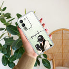 Stylish Girl With Cap Customize Transparent Silicon Case For Vivo Y200 5G