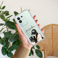 Stylish Girl With Cap Customize Transparent Silicon Case For Vivo Y31 Pro 5G
