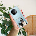 Stylish Girl With Cap Customize Transparent Silicon Case For Vivo Y39 5G