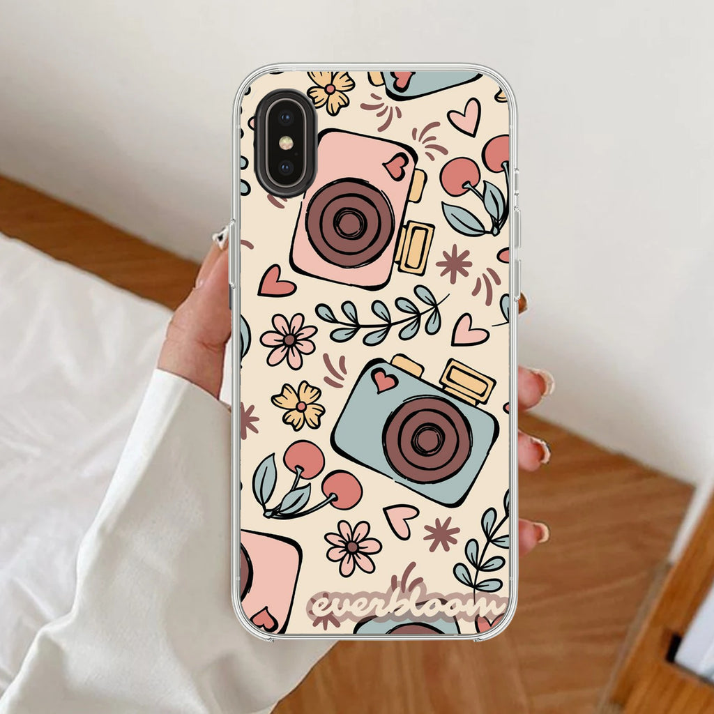 Summer Camera Anti Yellow Clear Case For iPhone Xs Max