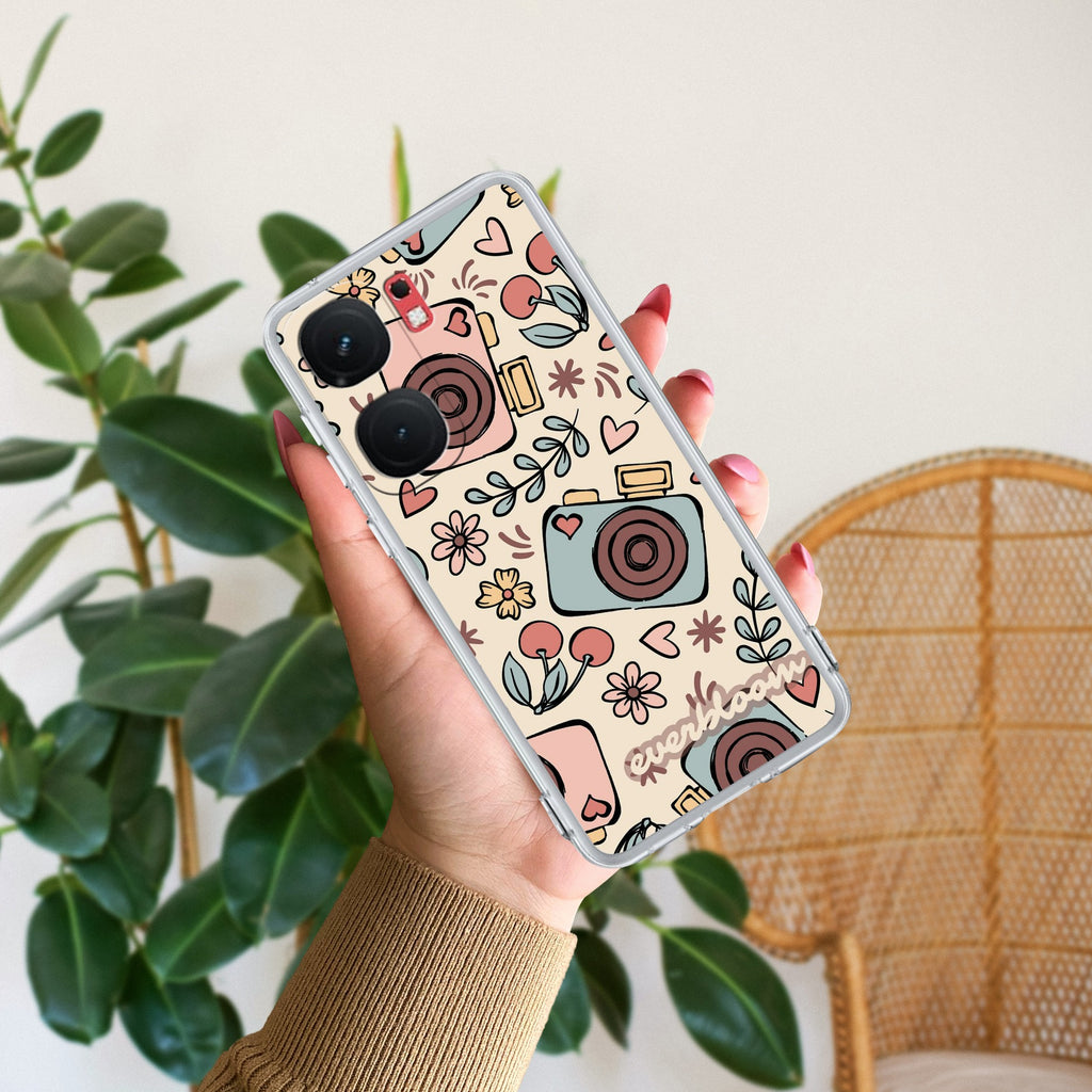 Summer Camera Transparent Silicon Case For iQOO Neo 9 Pro 5G