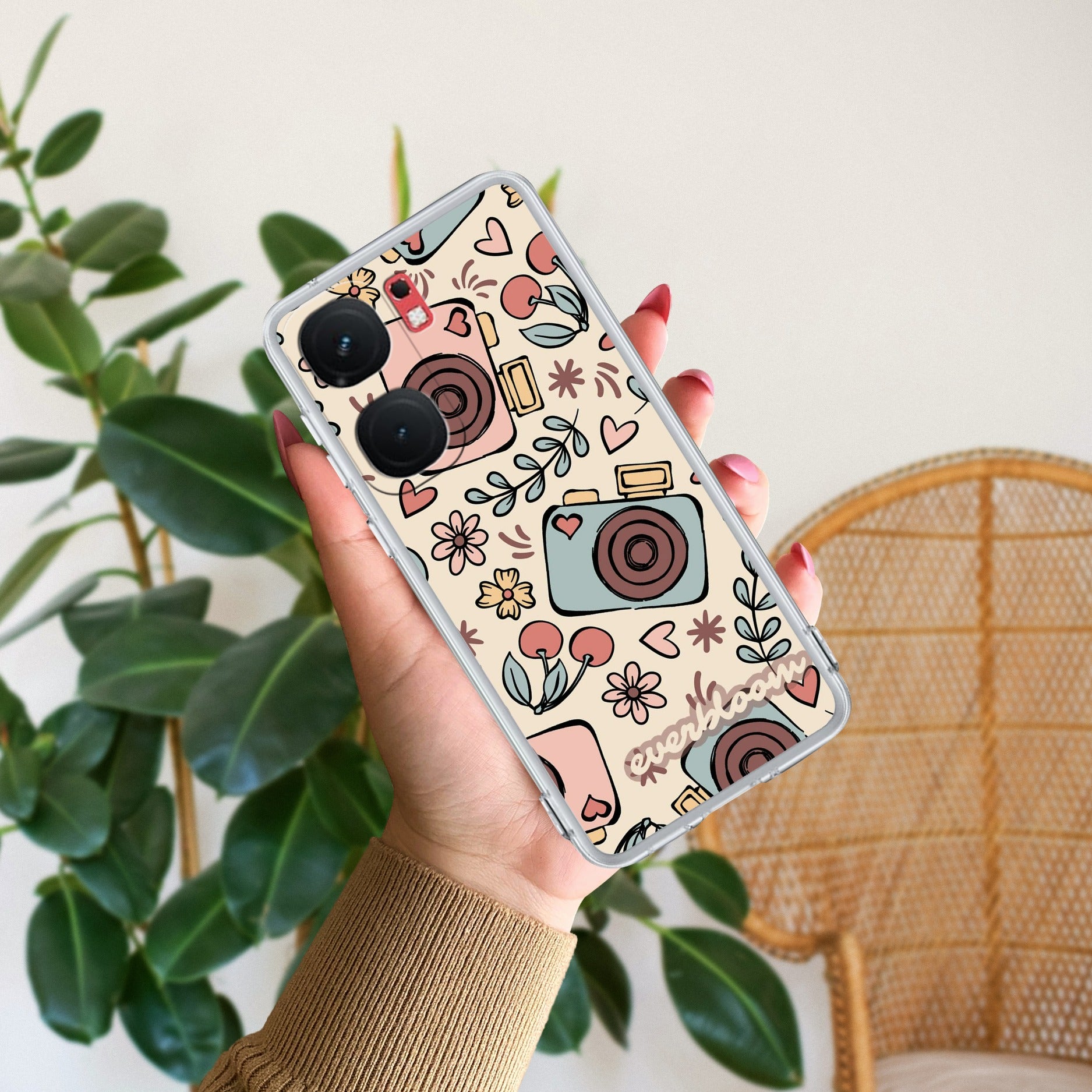 Summer Camera Transparent Silicon Case For iQOO Neo 9 Pro 5G