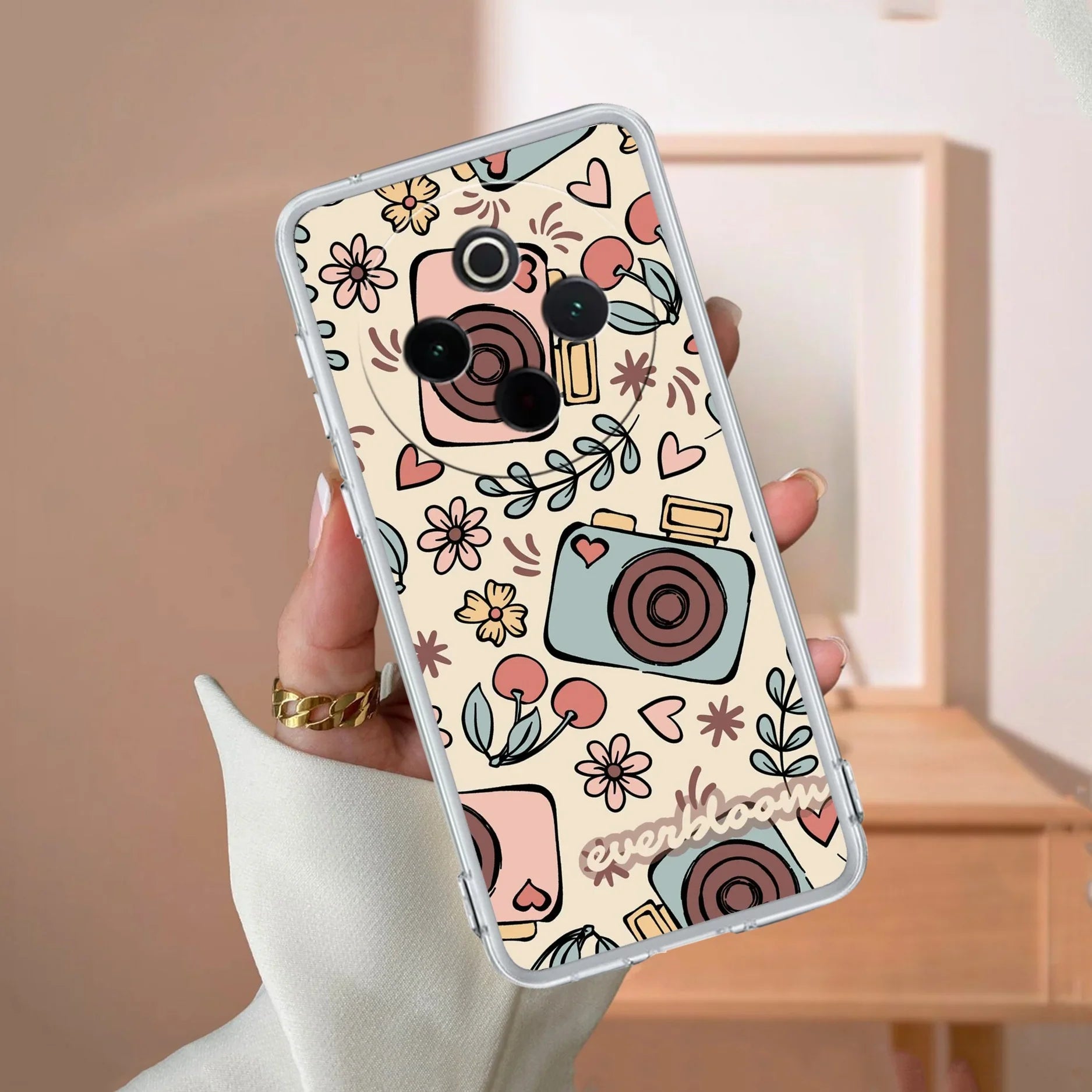 Summer Camera Transparent Silicon Case For iQOO Z10 5G