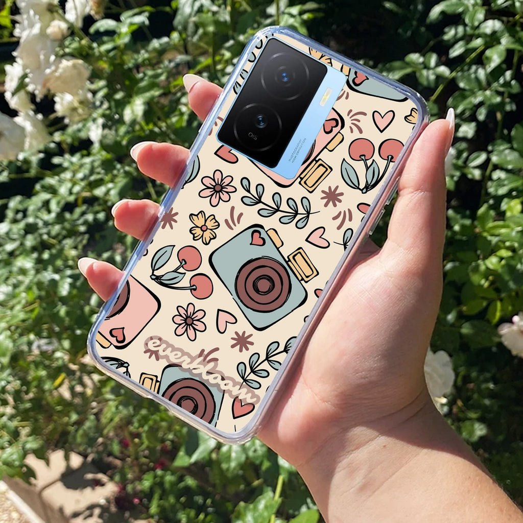 Summer Camera Transparent Silicon Case For iQOO Z7s 5G