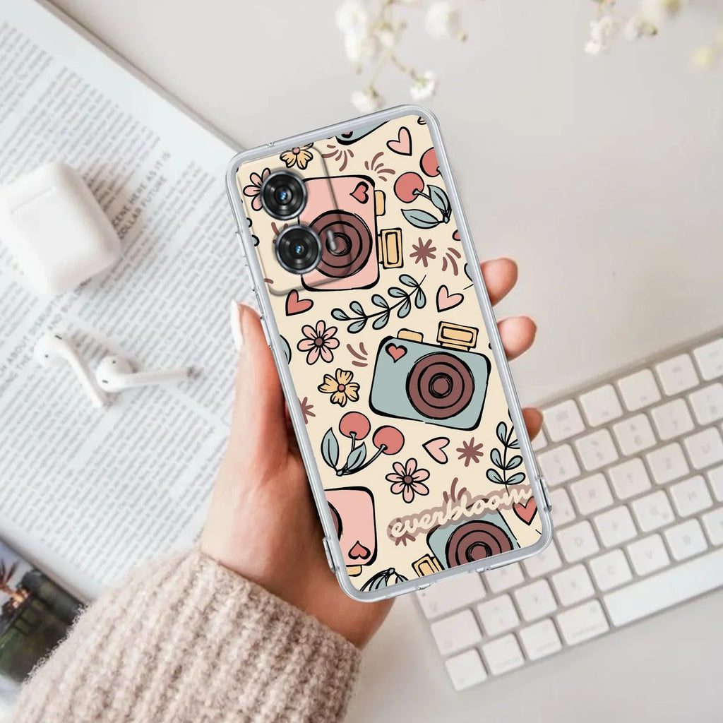 Summer Camera Anti Yellow Case For Motorola G85 5G