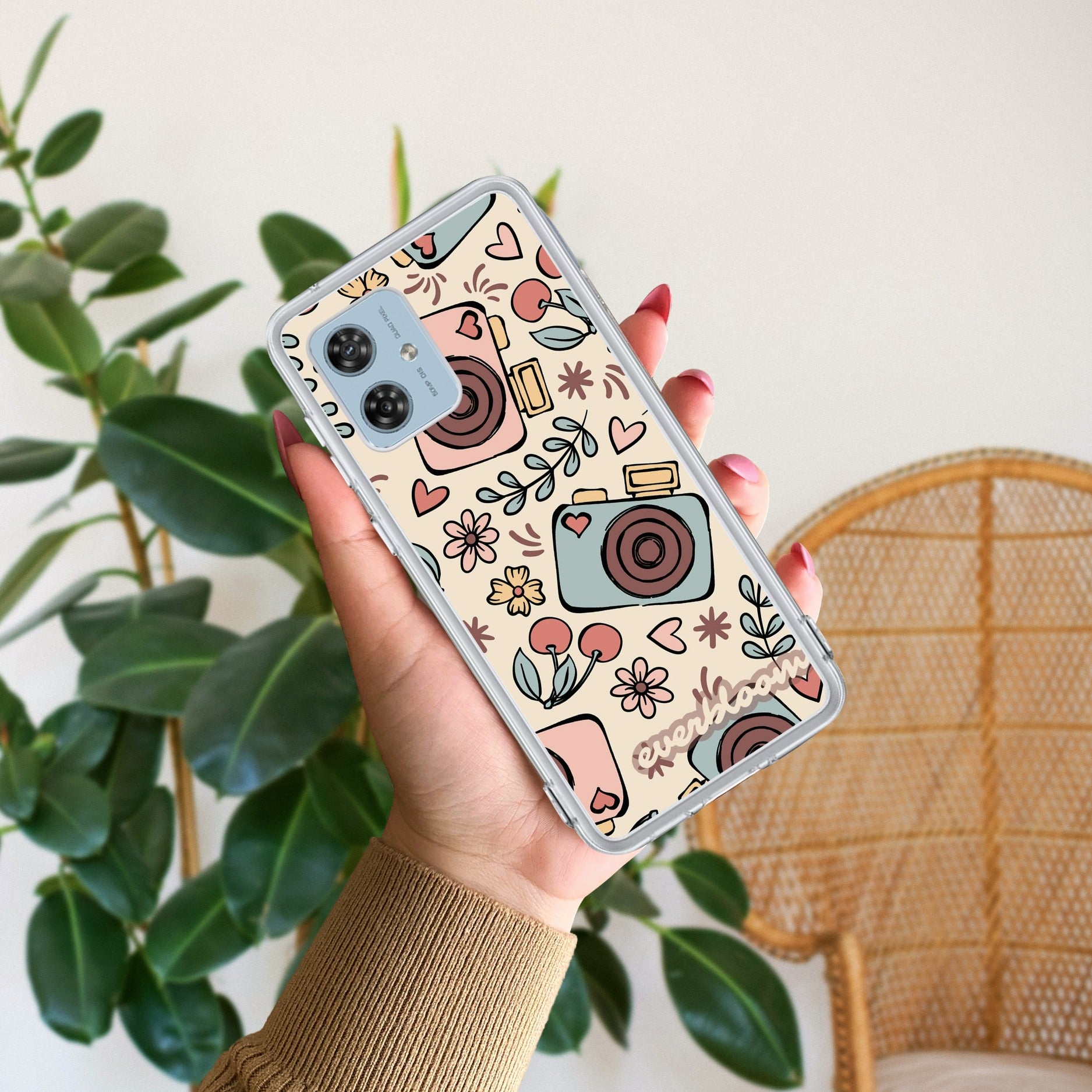 Summer Camera Anti Yellow Case For Motorola G54 5G