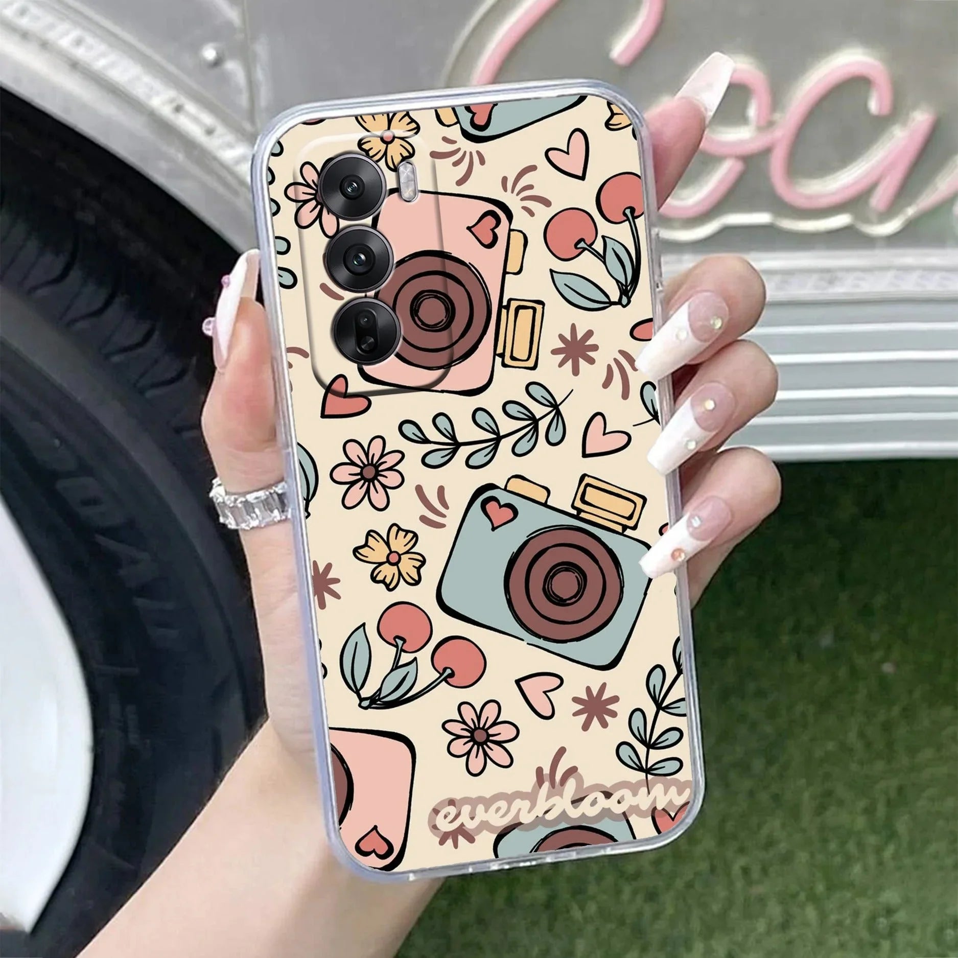 Summer Camera Anti Yellow Case For Oppo Reno 12 Pro 5G