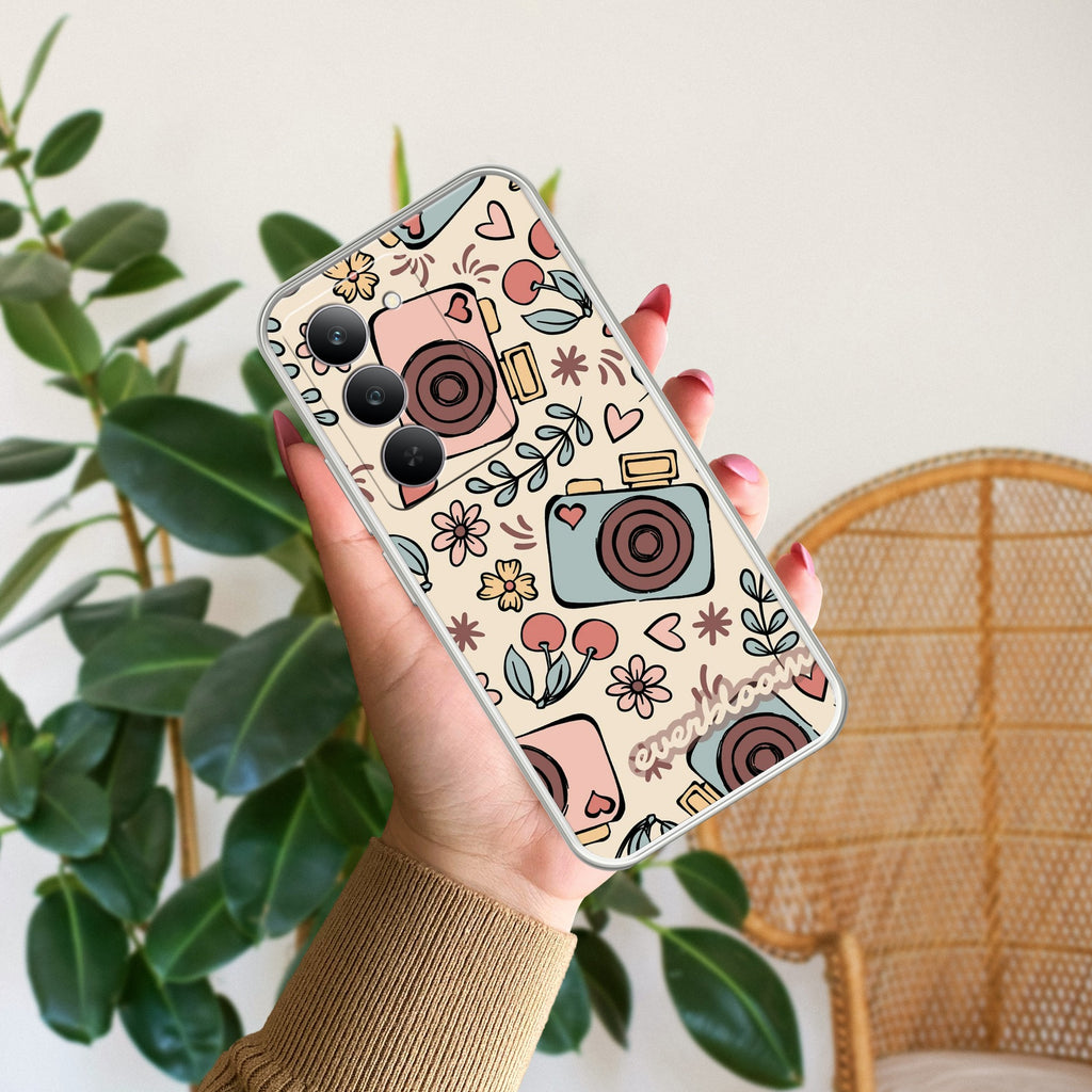 Wild Rose Anti Yelllow Case For Realme P4 Pro 5G