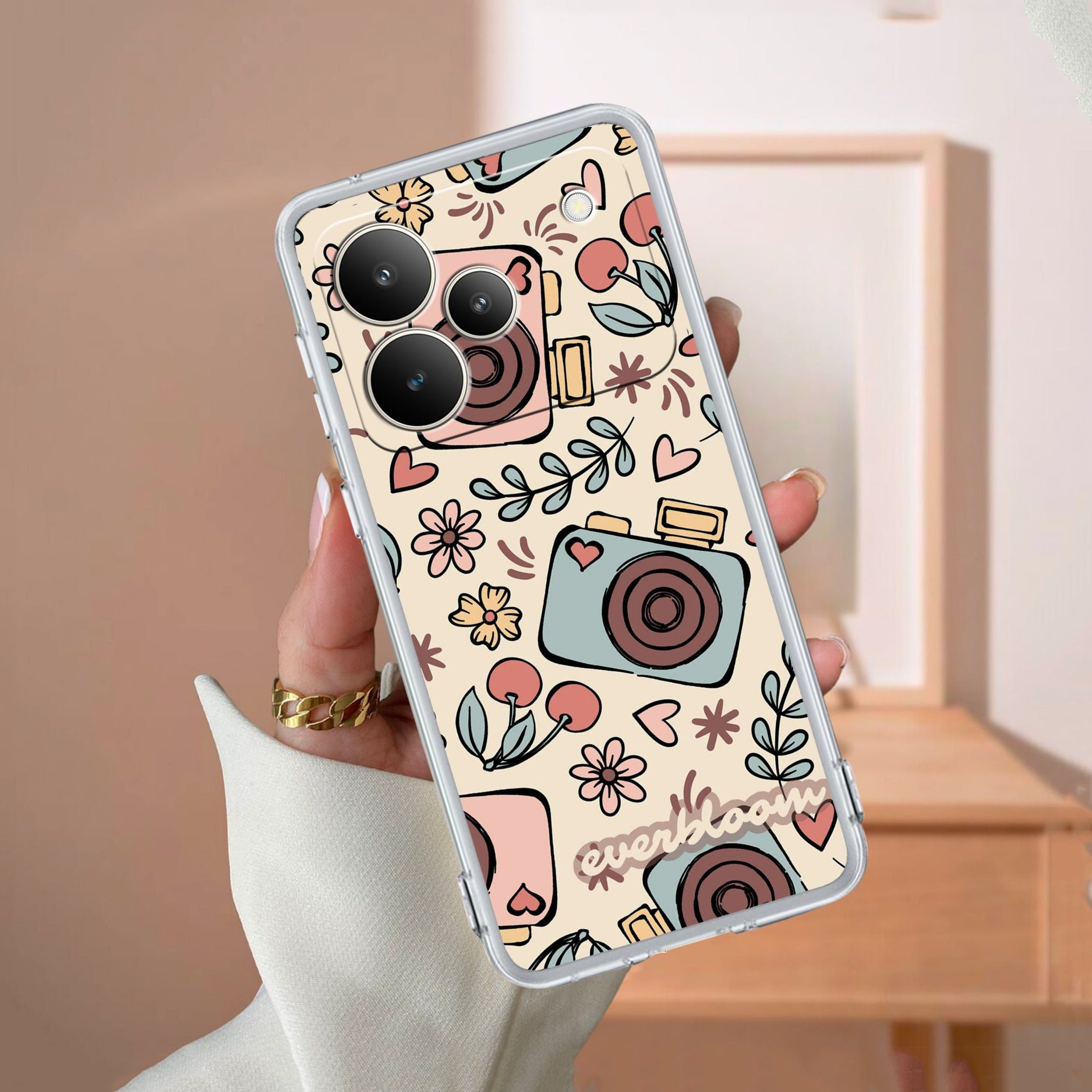 Summer Camera Transparent Silicon Case For Realme P4 5G