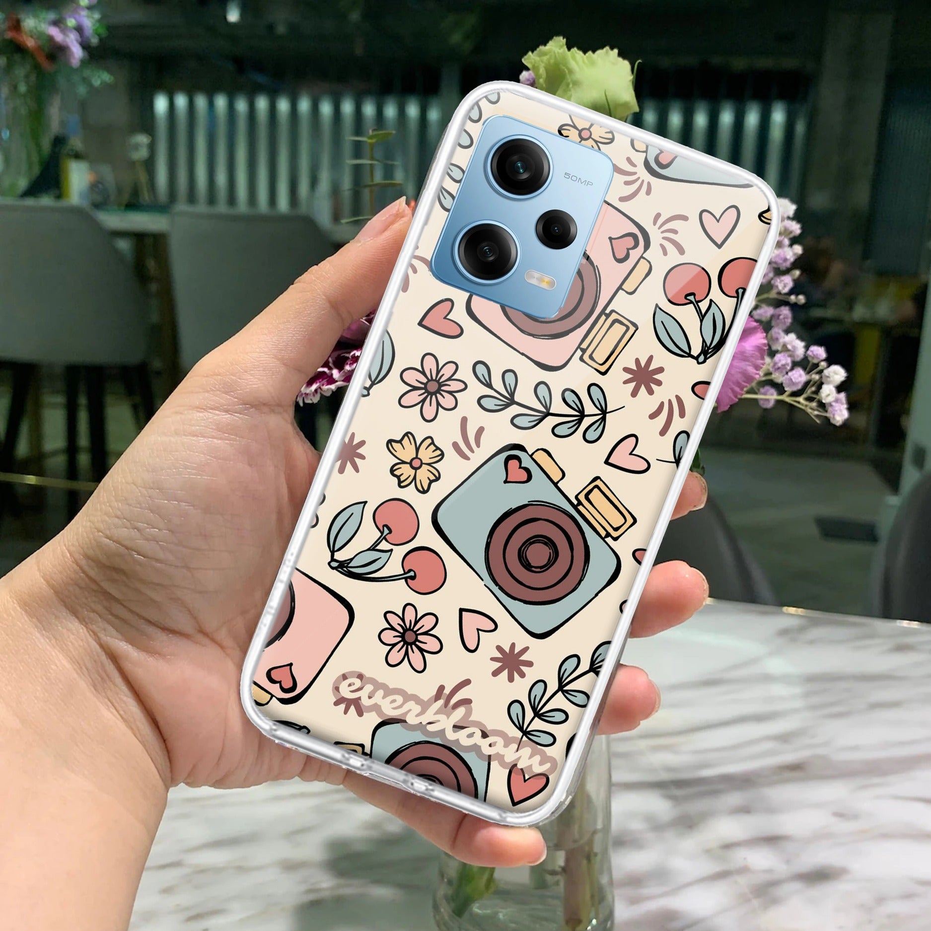 Summer Camera Transparent Silicon Case For Redmi Note 11