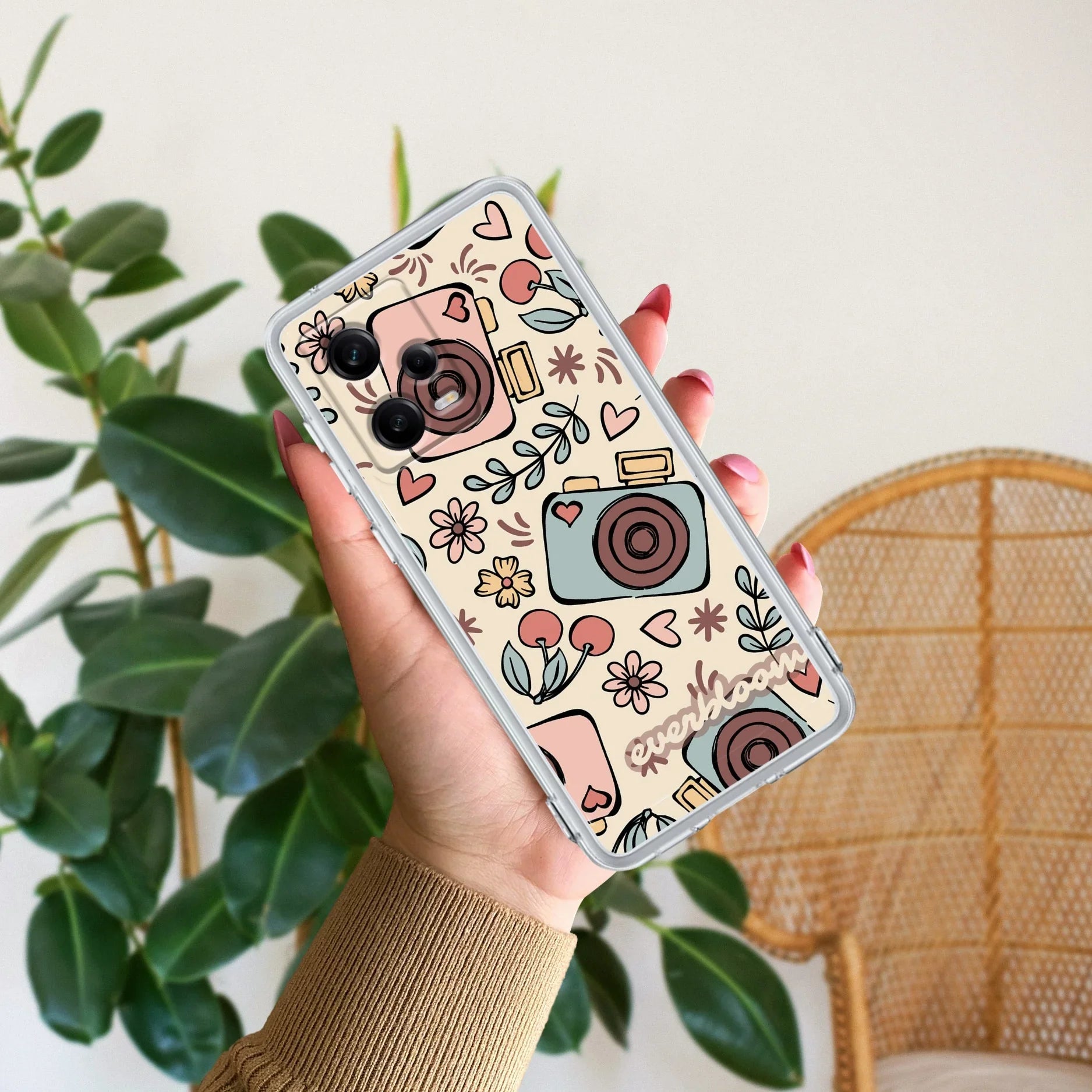 Summer Camera Transparent Silicon Case For Redmi 9 Prime