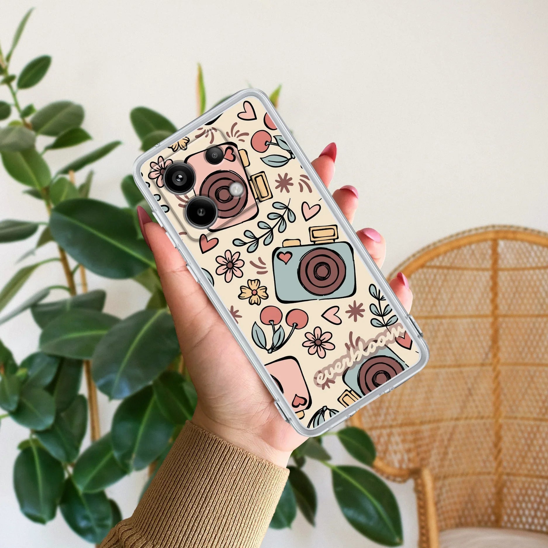Summer Camera Transparent Silicon Case For Redmi A5 4G