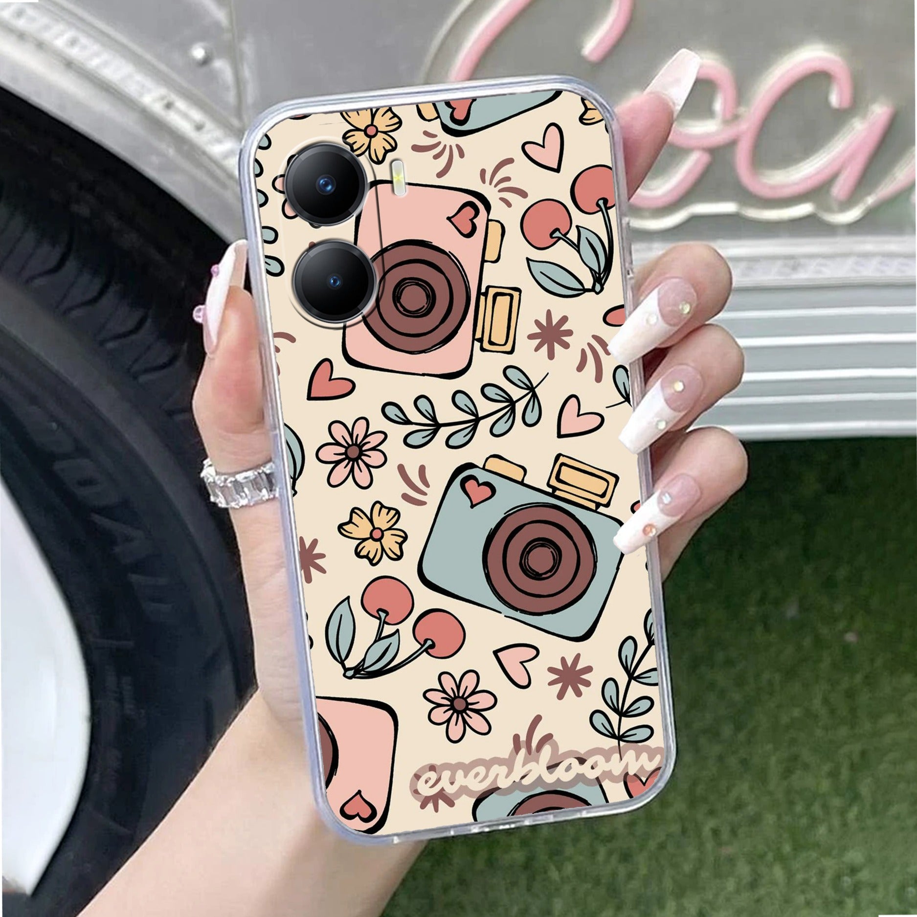 Summer Camera Anti Yellow Case For Vivo T2x 5G