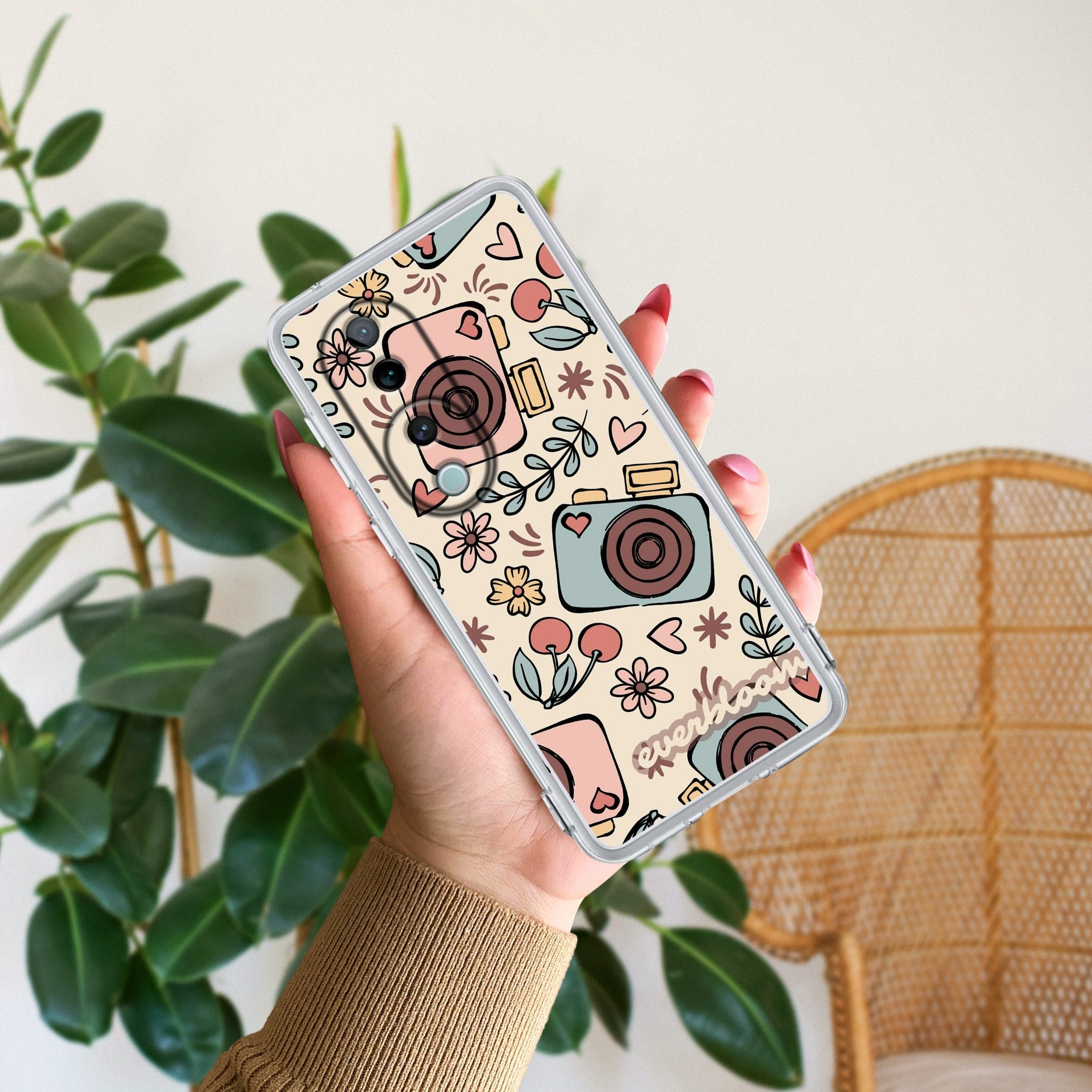 Summer Camera Transparent Silicon Case For Vivo V40 Pro 5G