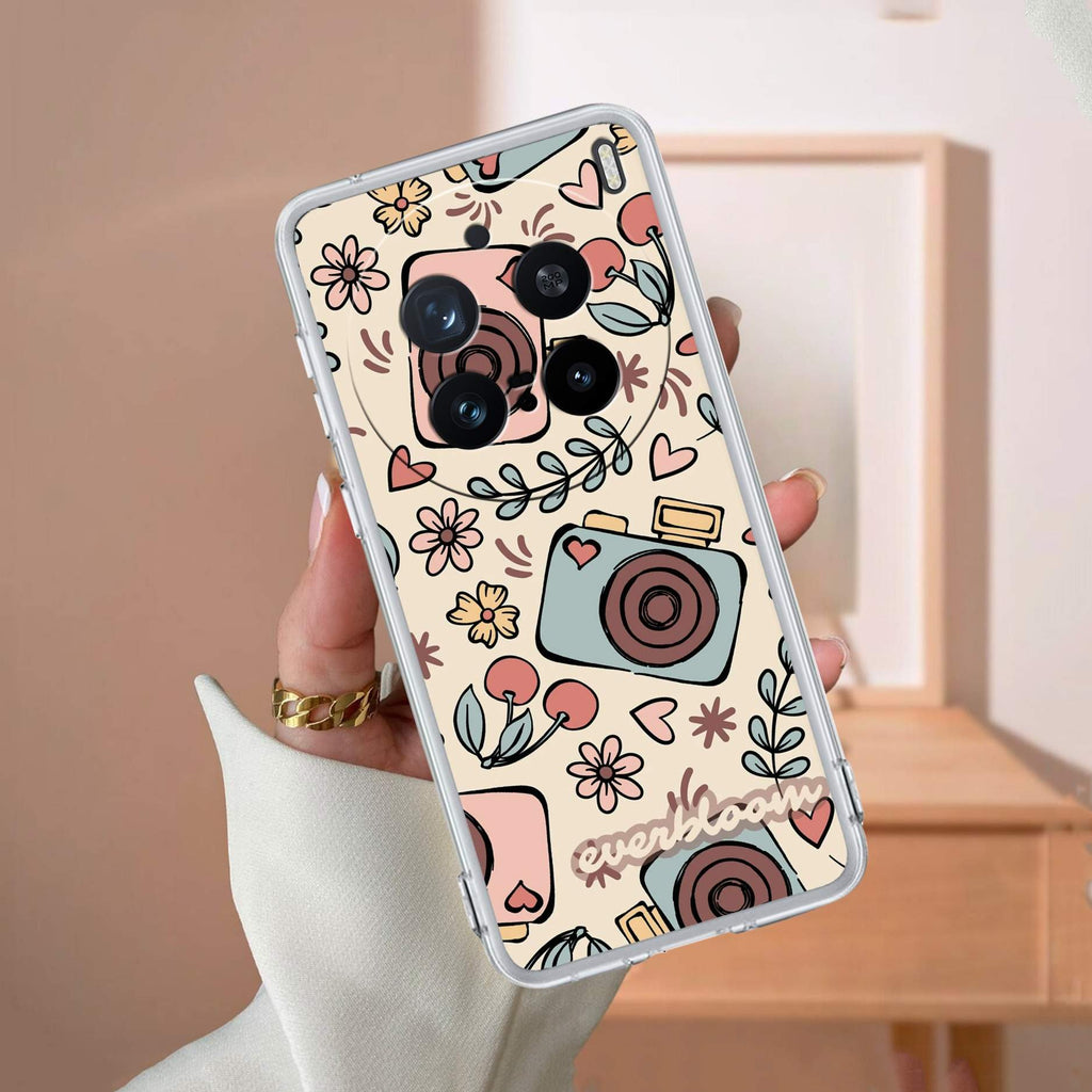 Summer Camera Transparent Silicon Case For Vivo X200 Pro 5G