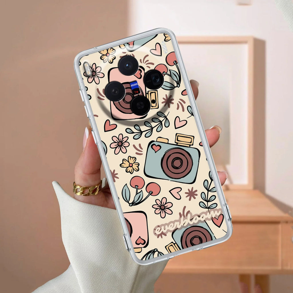 Summer Camera Transparent Silicon Case For Vivo T4x 5G