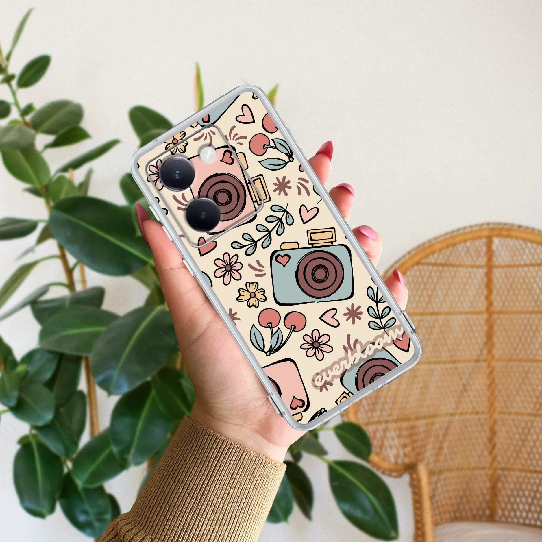 Summer Camera Transparent Silicon Case For Vivo Y200 Pro 5G