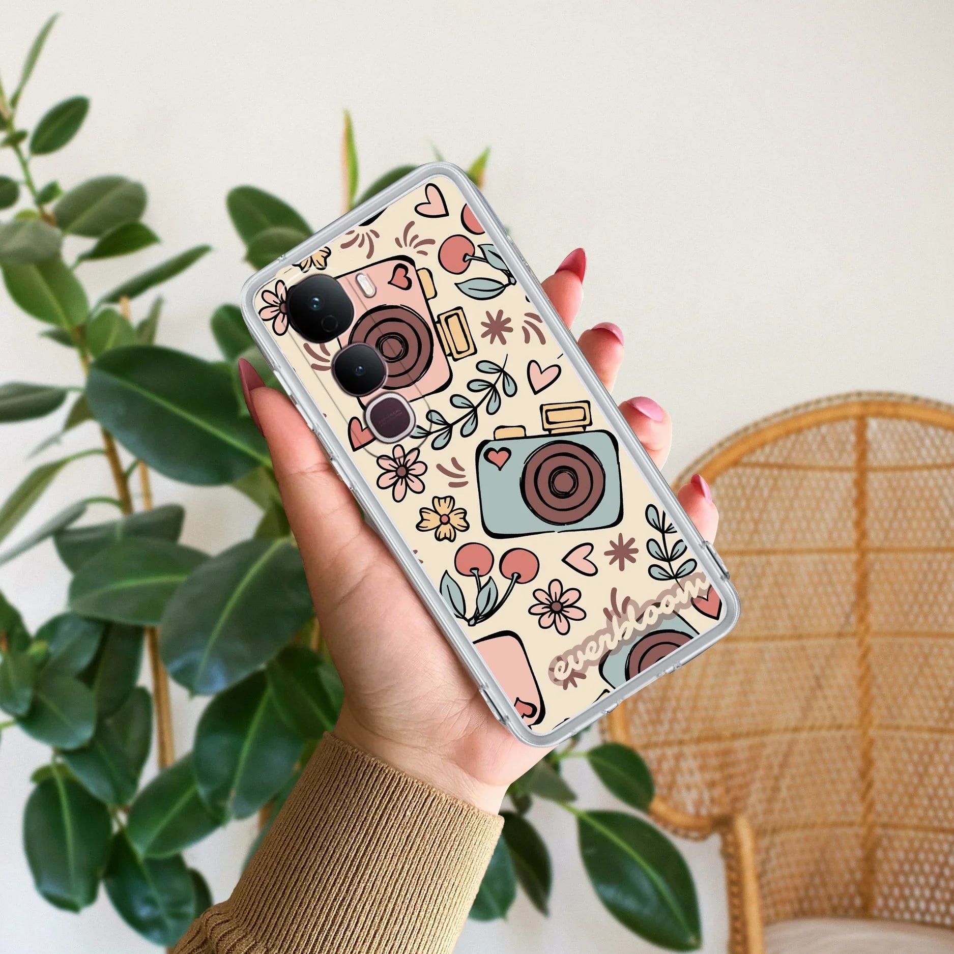 Summer Camera Transparent Silicon Case For Vivo Y400 5G