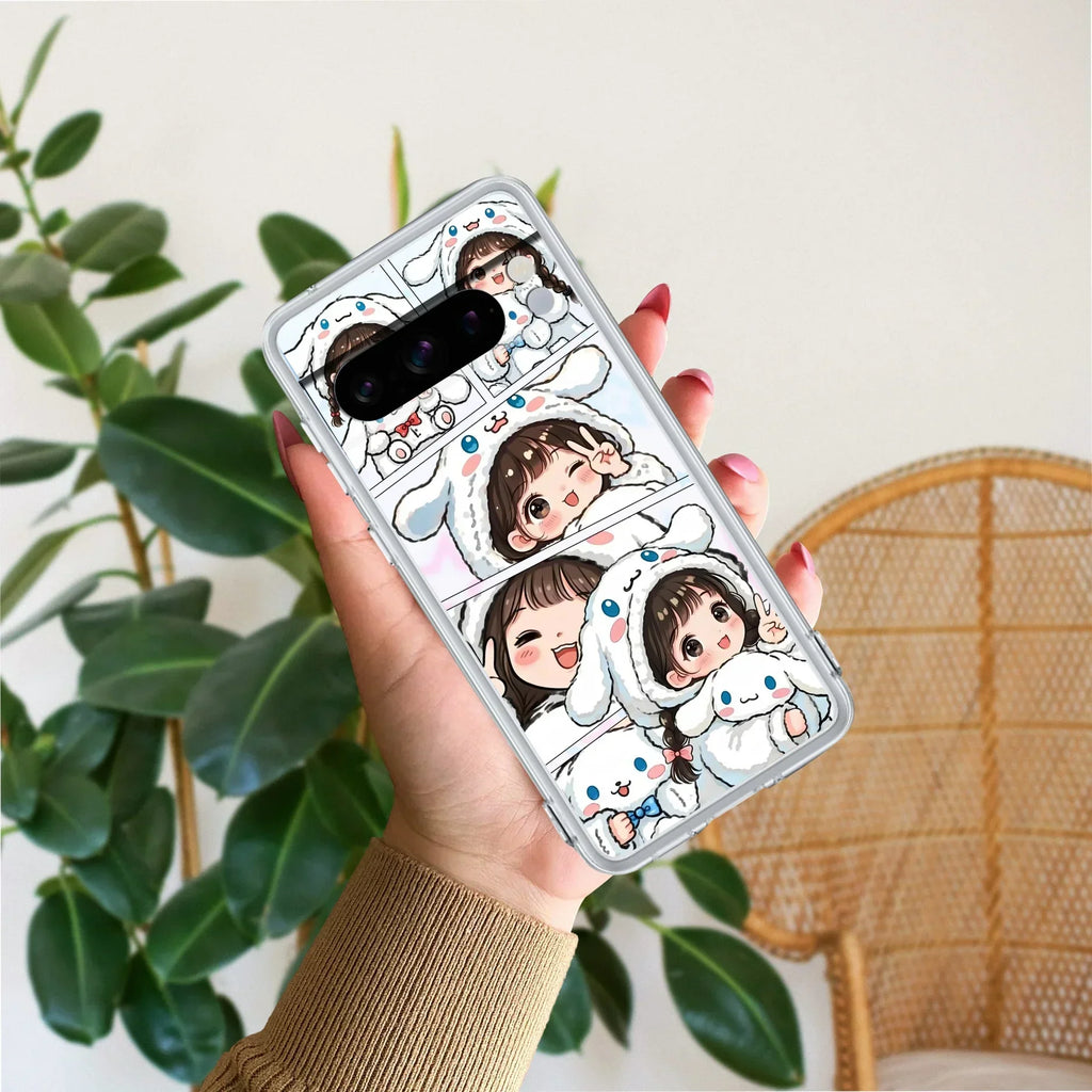 Super Girl Transparent Silicon Case For Google Pixel 8 Pro 5G