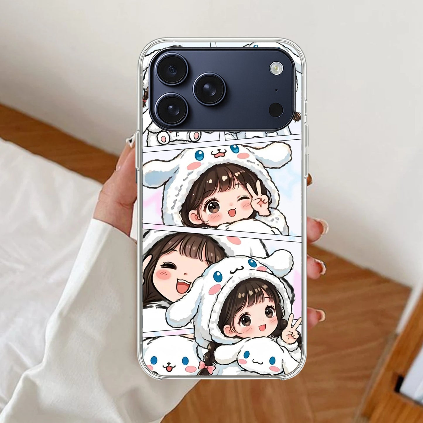 Super Girl Transparent Silicon Case For iPhone