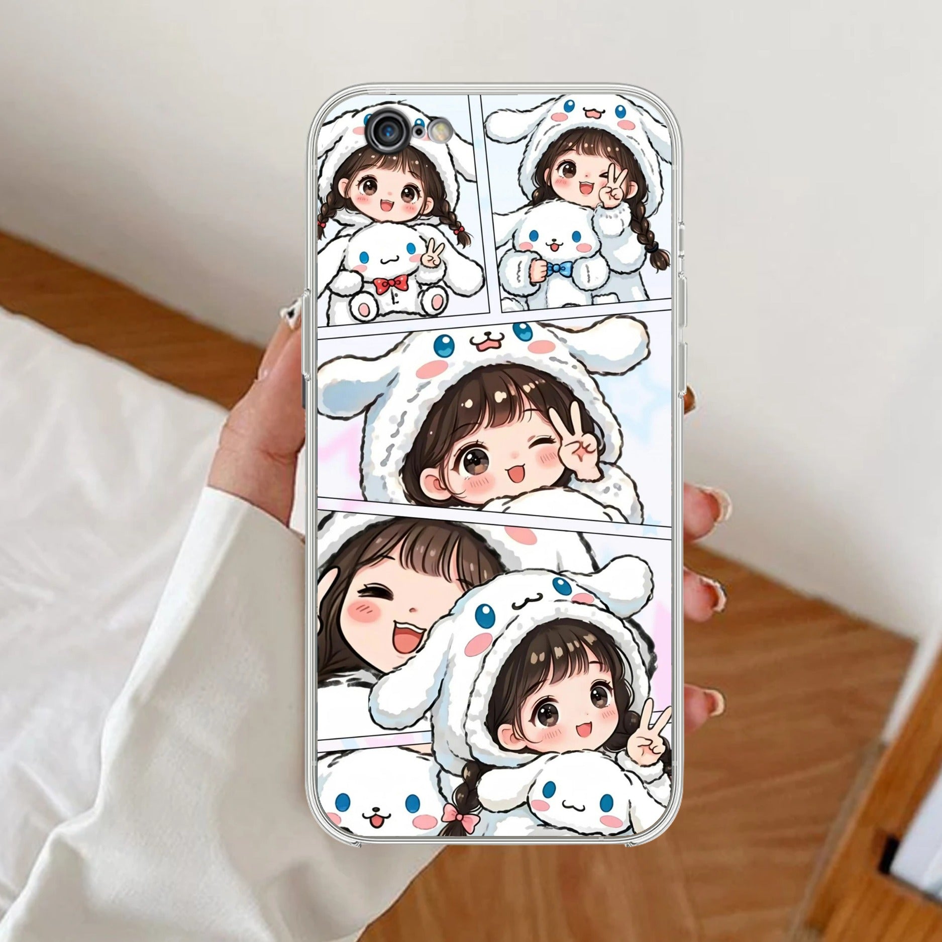 Super Girl Anti Yellow Clear Case For iPhone 7 / iPhone 8 / iPhone Se 2020