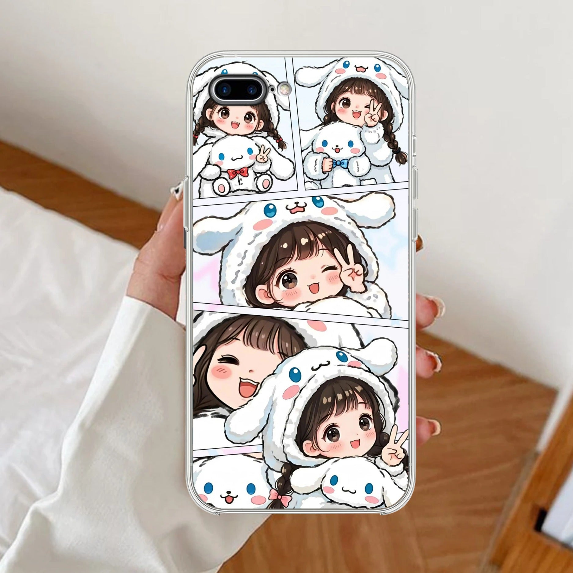 Super Girl Transparent Silicon Case For iPhone