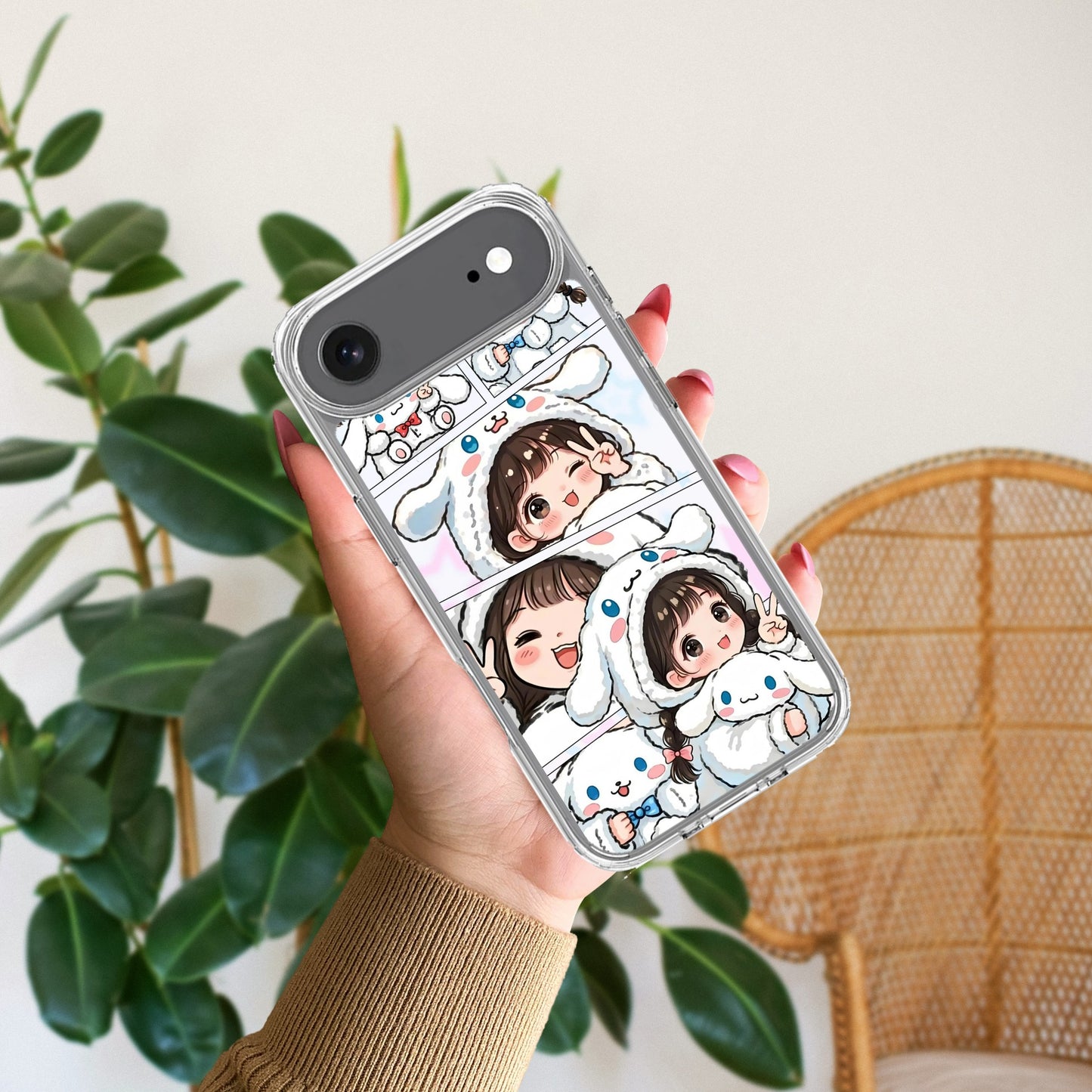 Super Girl Transparent Silicon Case For iPhone