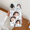 Super Girl Transparent Silicon Case For iPhone XR