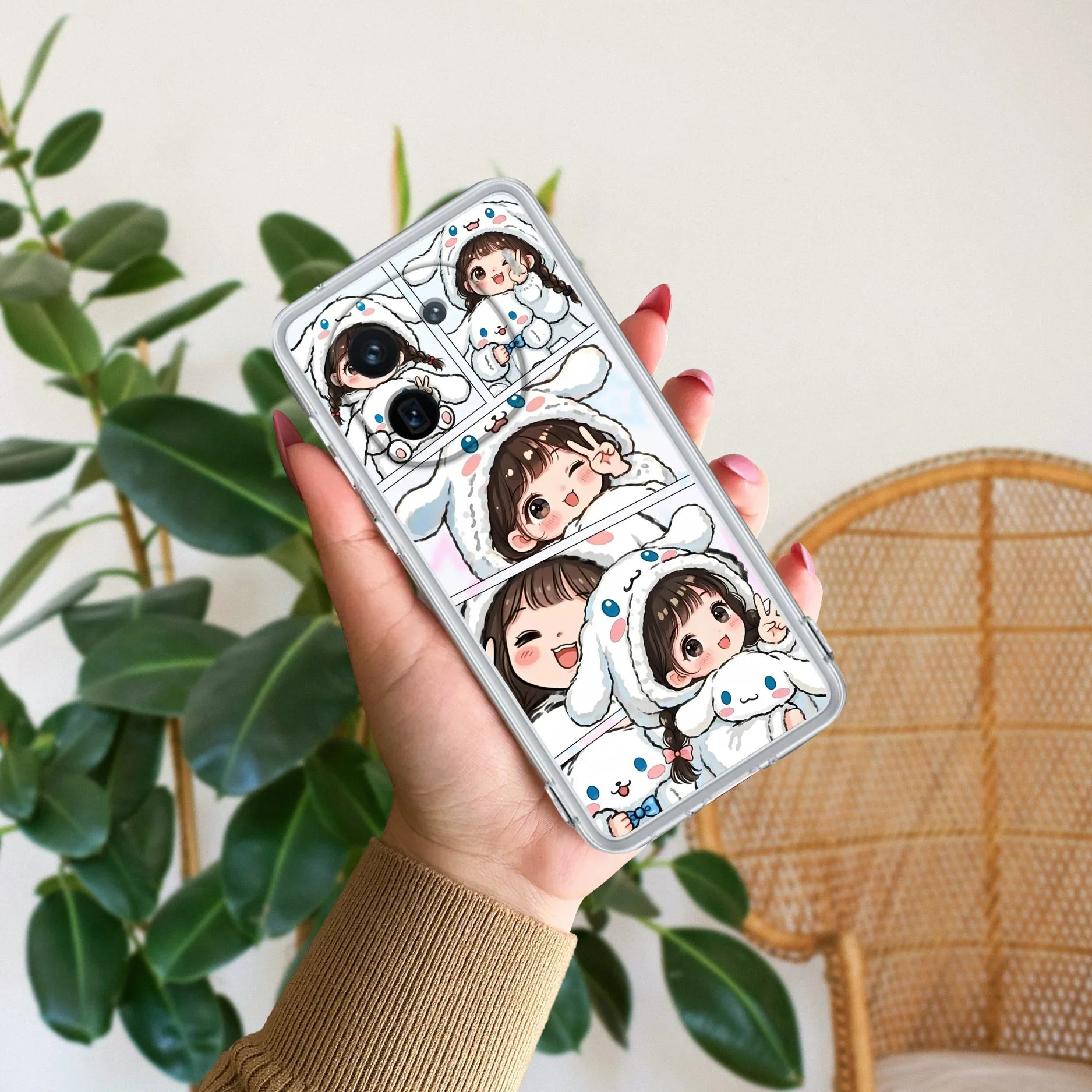 Super Girl Transparent Silicon Case For iQOO 12 5G