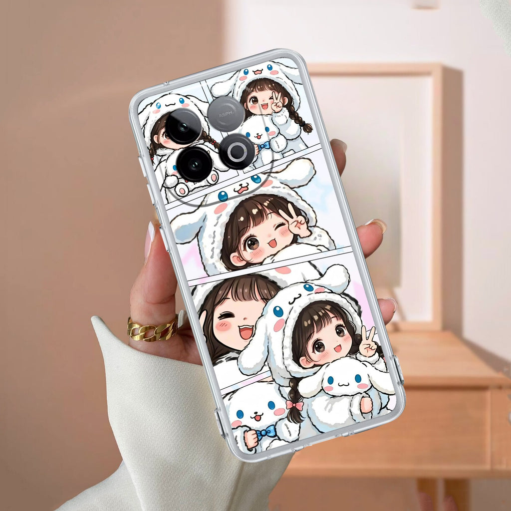 Super Girl Transparent Silicon Case For iQOO Neo 10 5G