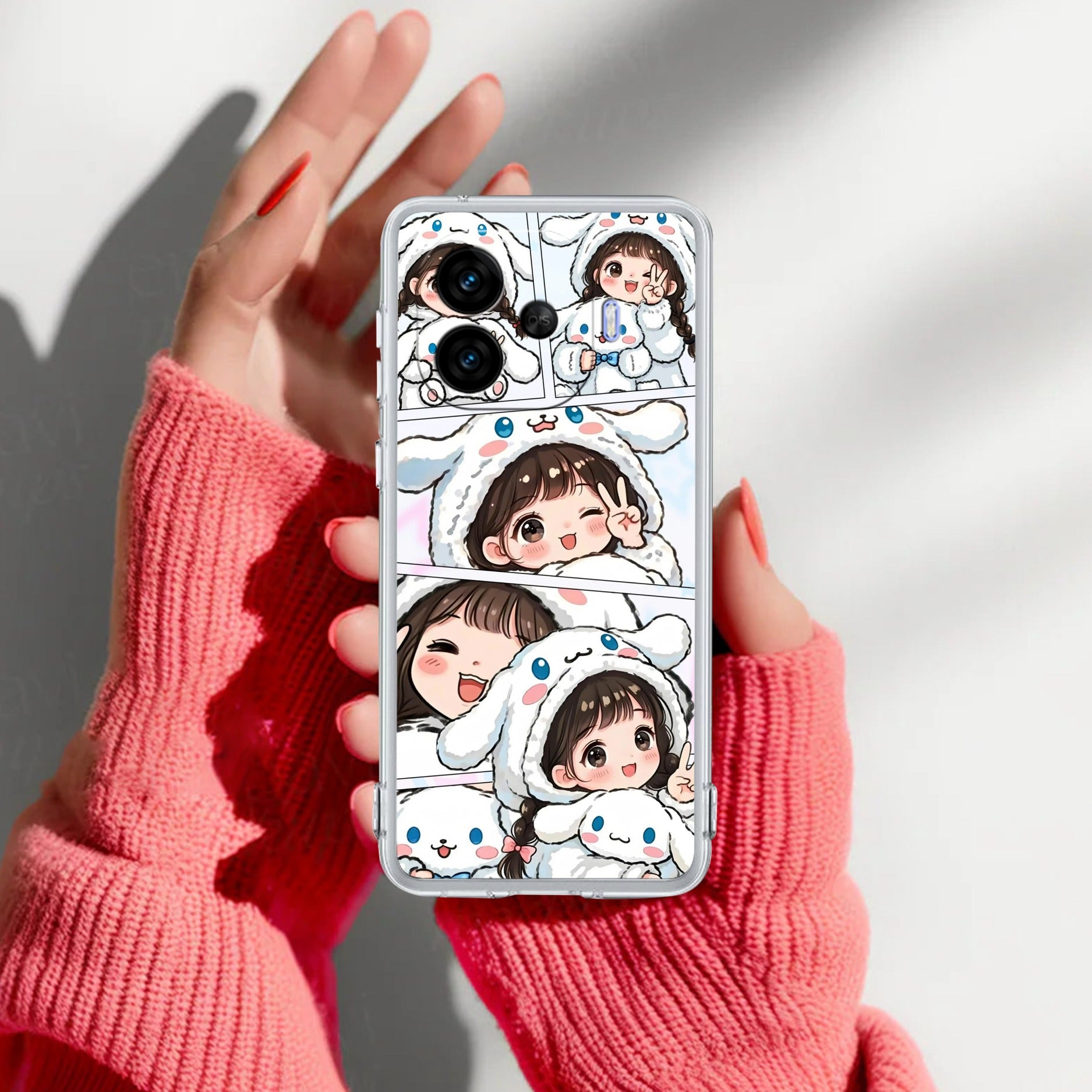 Super Girl Transparent Silicon Case For iQOO Neo 10R 5G