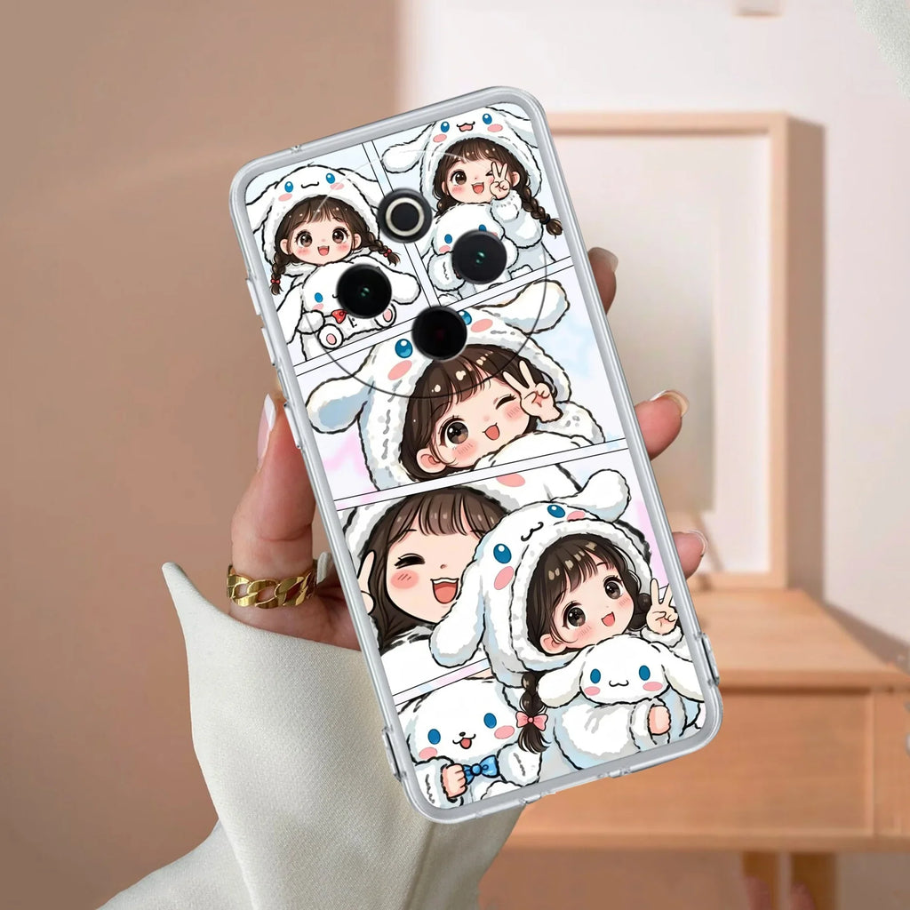 Super Girl Transparent Silicon Case For iQOO Z10 5G