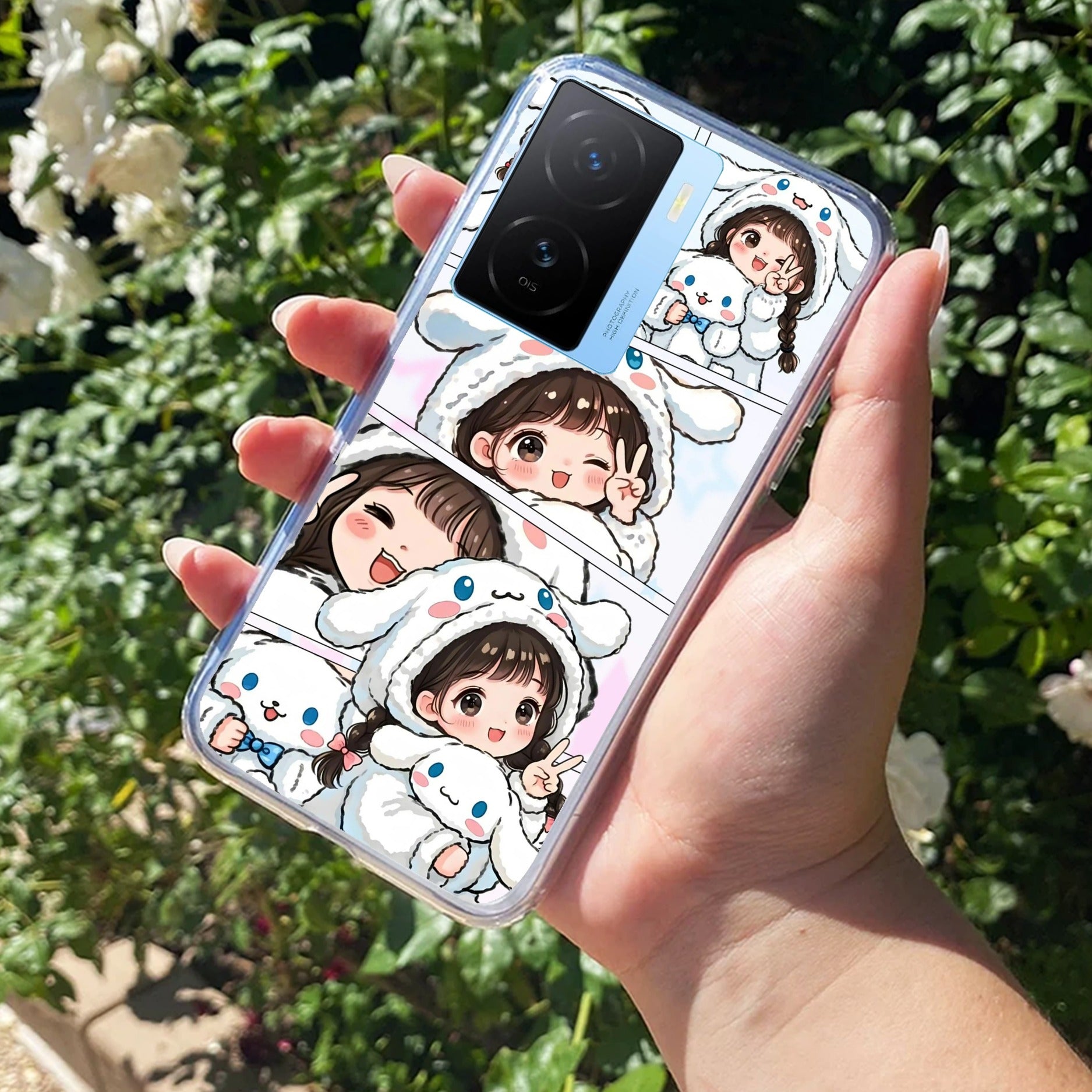 Super Girl Transparent Silicon Case For iQOO Z7s 5G
