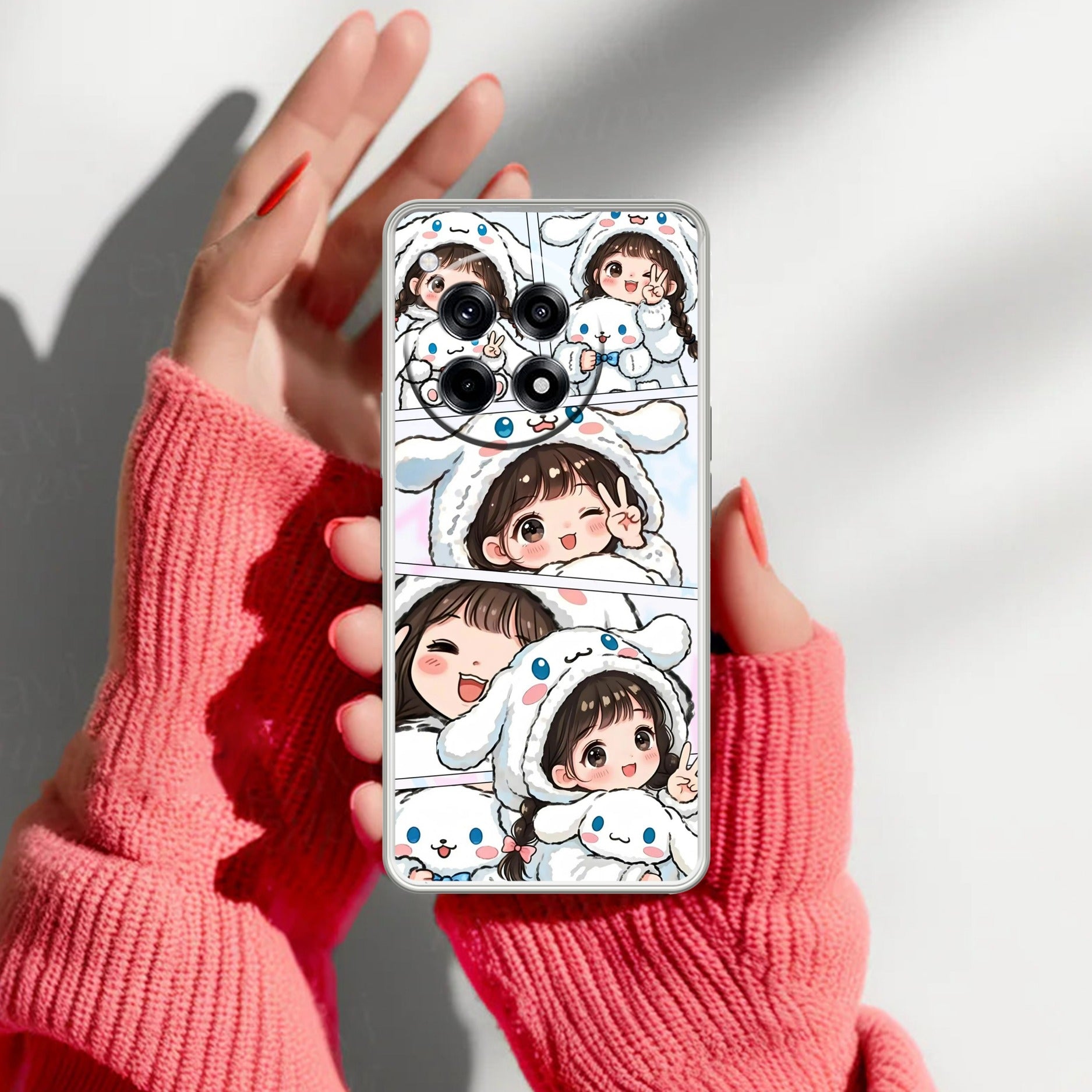 Super Girl Transparent Silicon Case For OnePlus