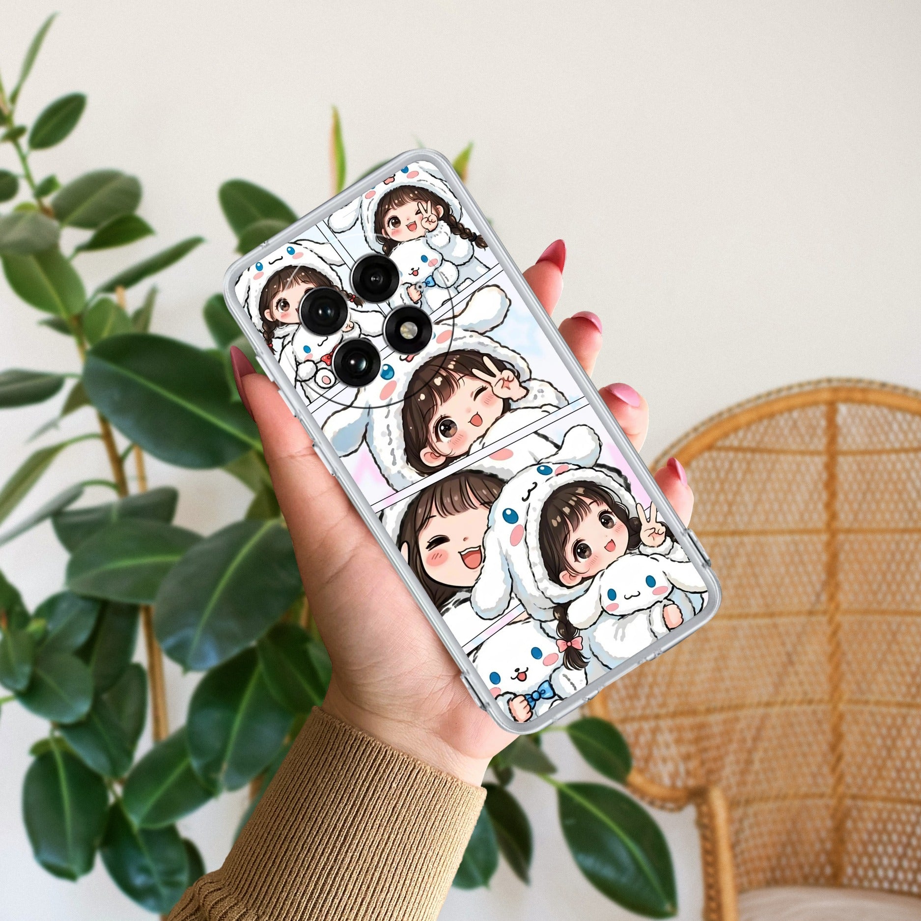Super Girl Transparent Silicon Case For OnePlus 13 5G